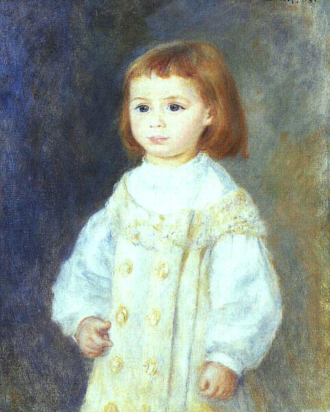 Pierre Renoir Child in White oil painting picture